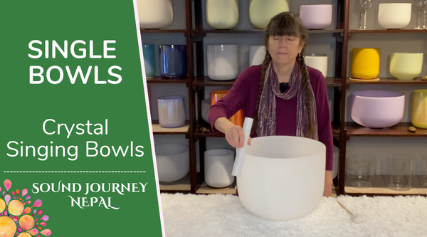 Single Frosted Perfect Pitch Singing Bowls